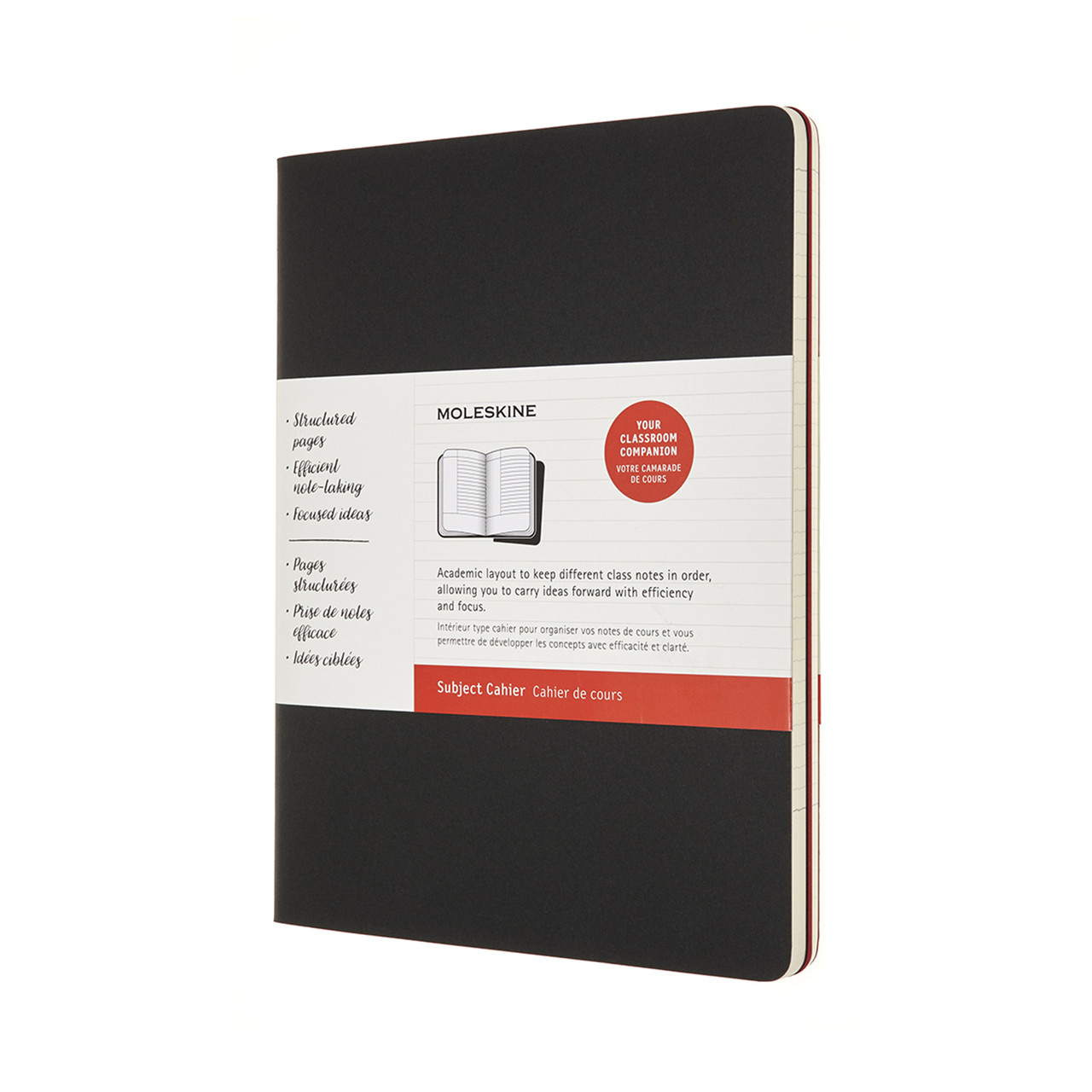 Блокнот Moleskine Cahier 2 шт. Subject Великий 19х25 см Чорний Бордовий (8053853602503)