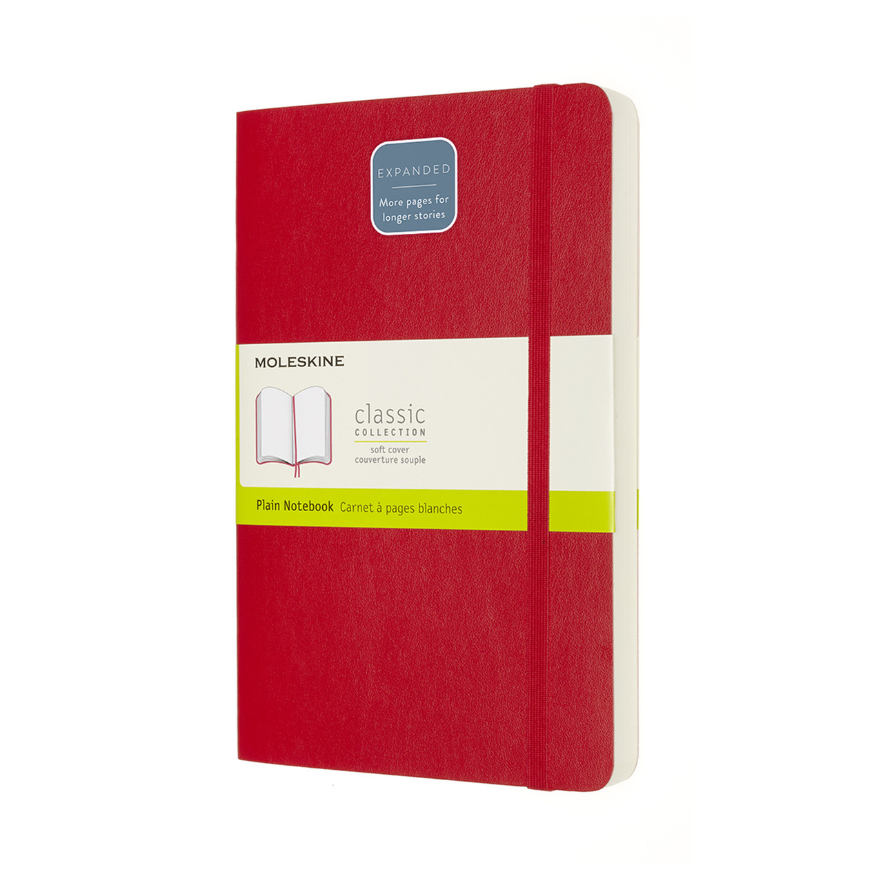 Блокнот Moleskine Classic Expanded середній 13х21 см нелінований Червоний М'яка обкладинка (8053853606228)