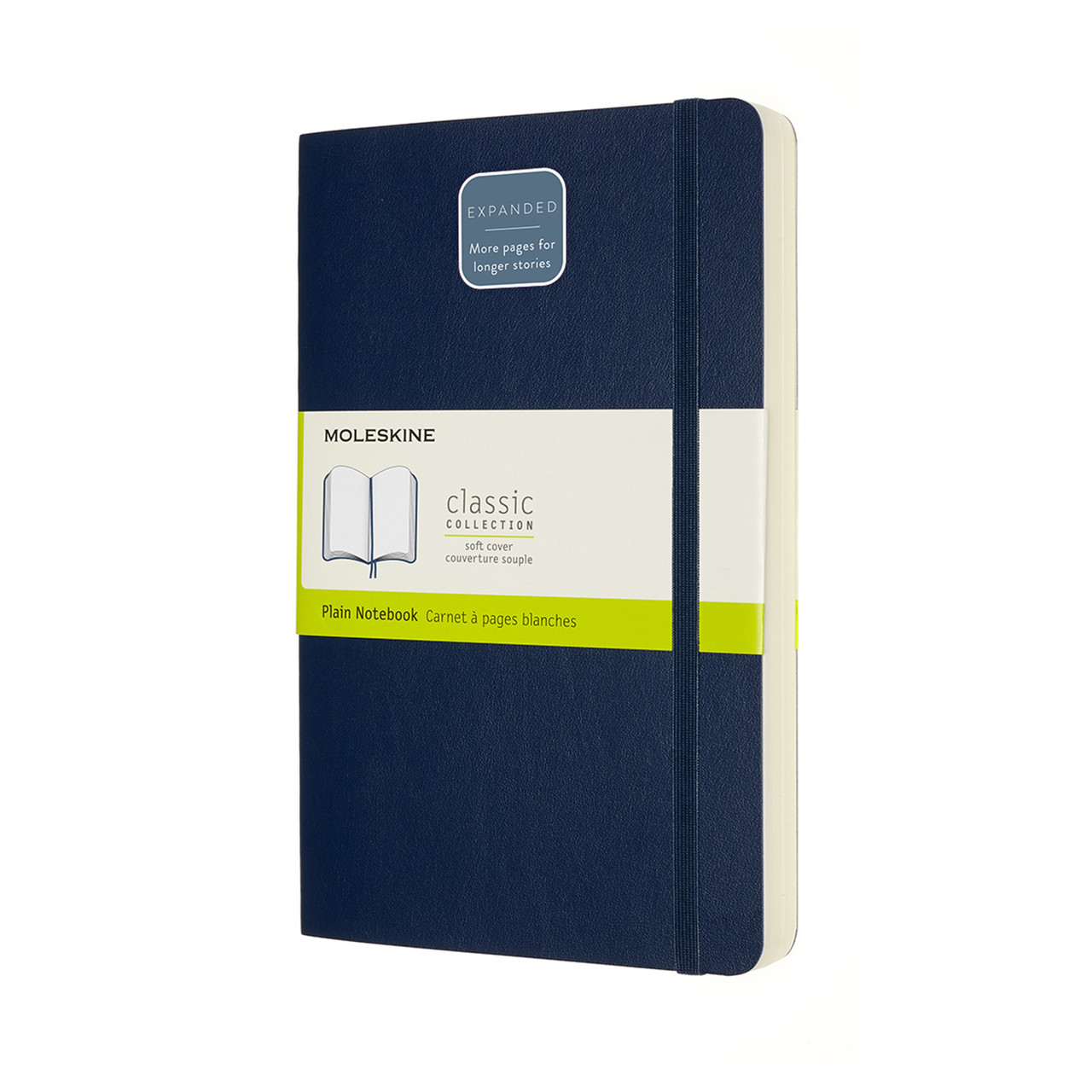 Блокнот Moleskine Classic Expanded середній 13х21 см нелінований Сапфір М'яка обкладинка (8053853606266)