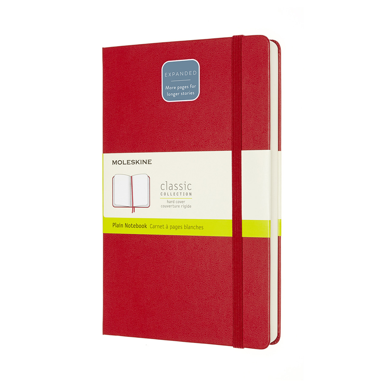 Блокнот Moleskine Classic Expanded середній 13х21 см нелінований Червоний (QP062EXPF2) (8053853606204)