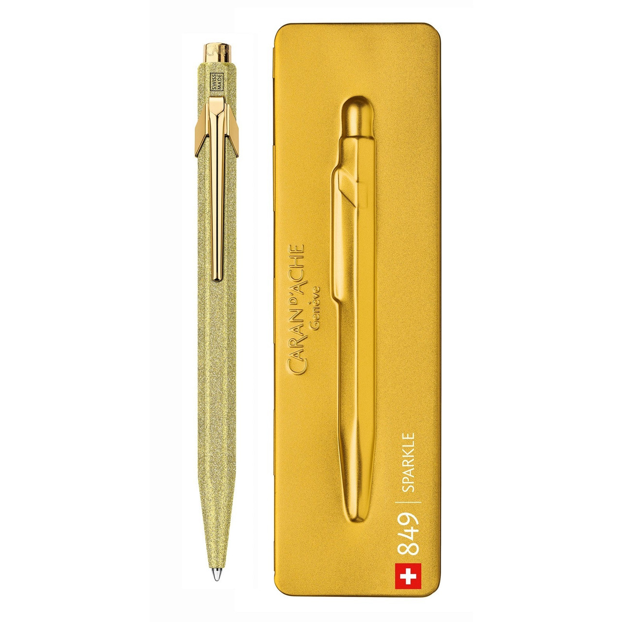 Ручка Caran d'Ache 849 SPARKLE золотиста + box CC0849.019 (7630002341851)