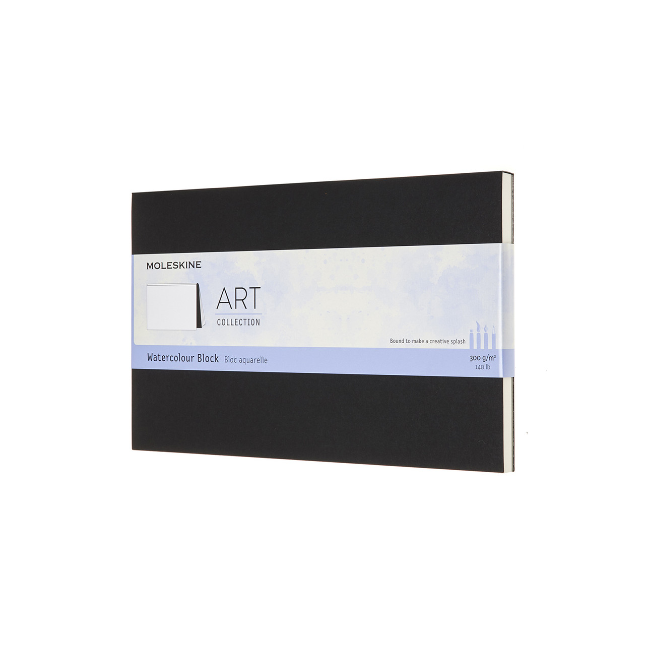 Блок Moleskine Art Акварельні аркуші середній 13х21 см Чорний (8053853603234)
