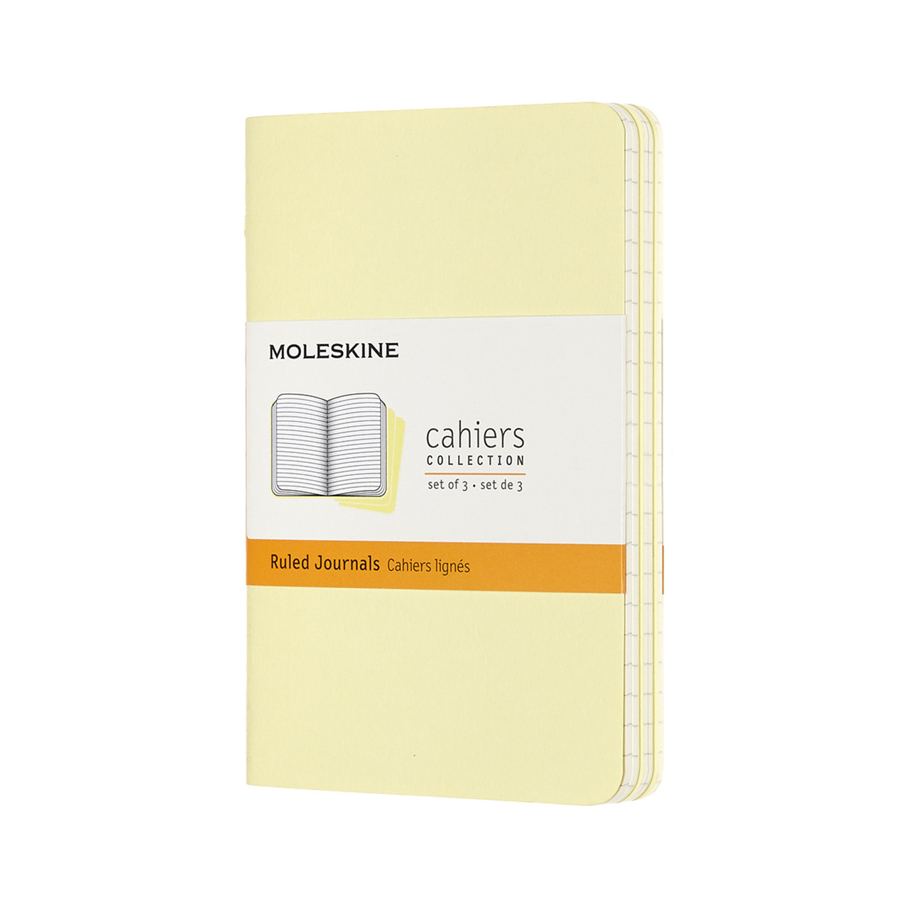 Блокнот Moleskine Cahier кишеньковий 9х14 см в лінію Ніжний Жовтий (8058647629704)