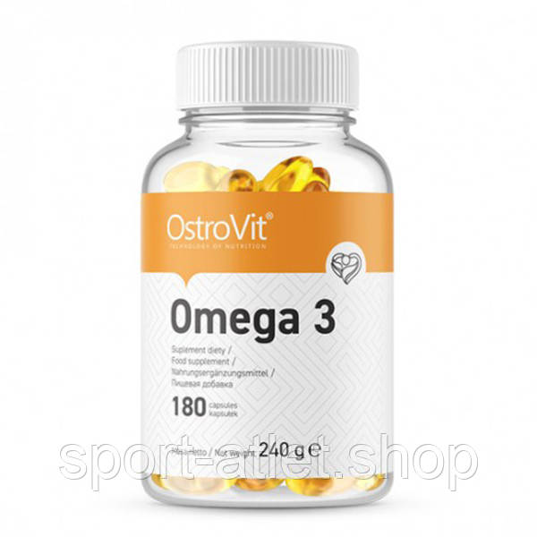 Жирні кислоти OstroVit Omega 3, 180 капсул