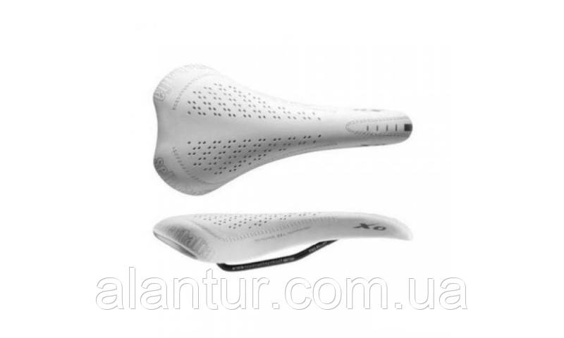 Сідло Selle Italia XO Genuine Gel біле, 140мм, комфортне велосипедне сідло для туристів