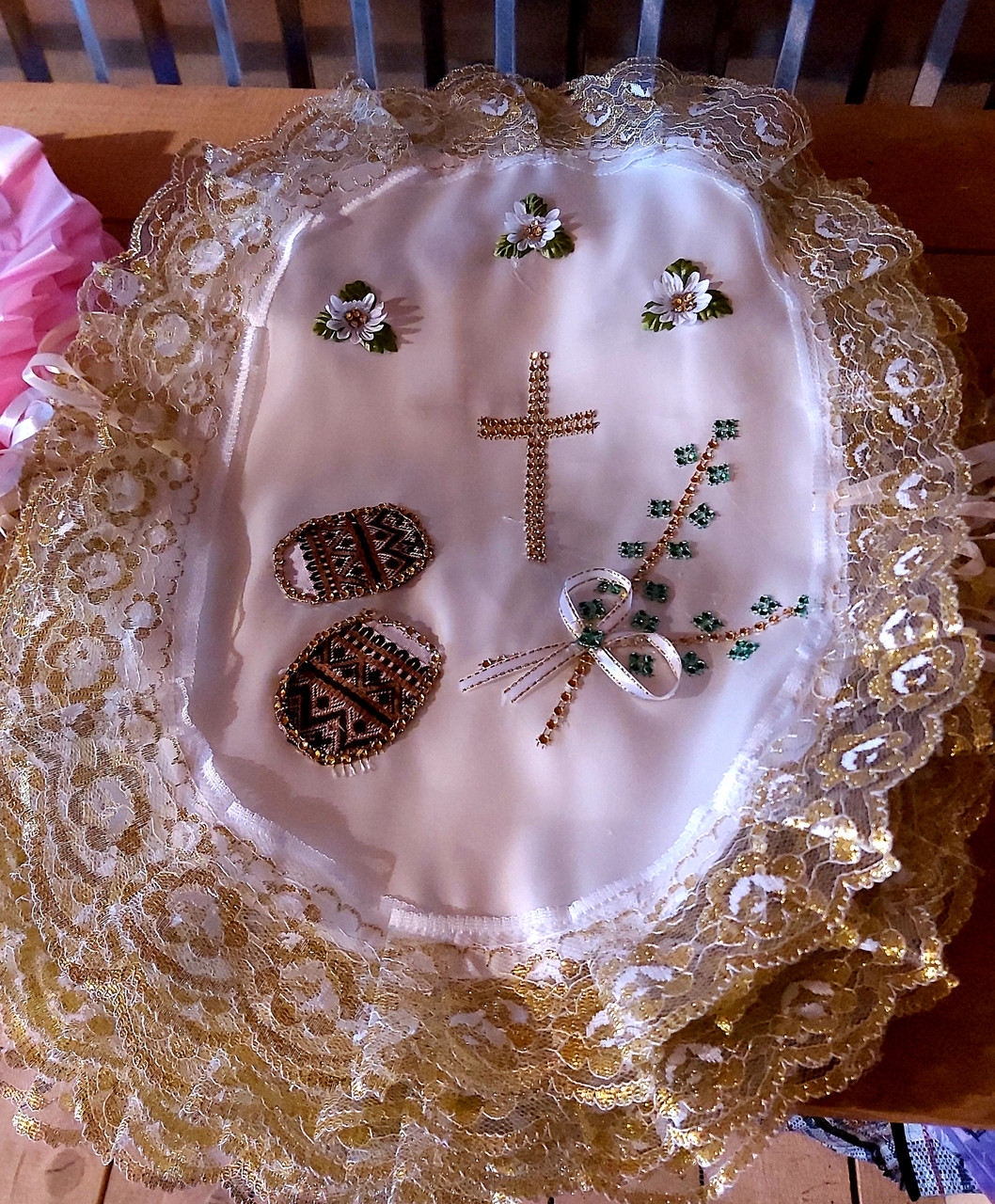 Великодня серветка на кошик