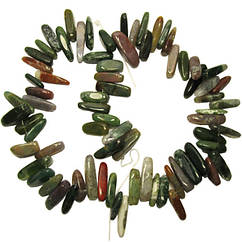 Намистини Відколи Індійський Агат, Розмір від 10 до 20 мм, Близько 40 см нитка, Рукоділля, Фурнітура для Біжутерії