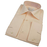 Турецька чоловіча сорочка Desibel 23017 Slim D персикового кольору