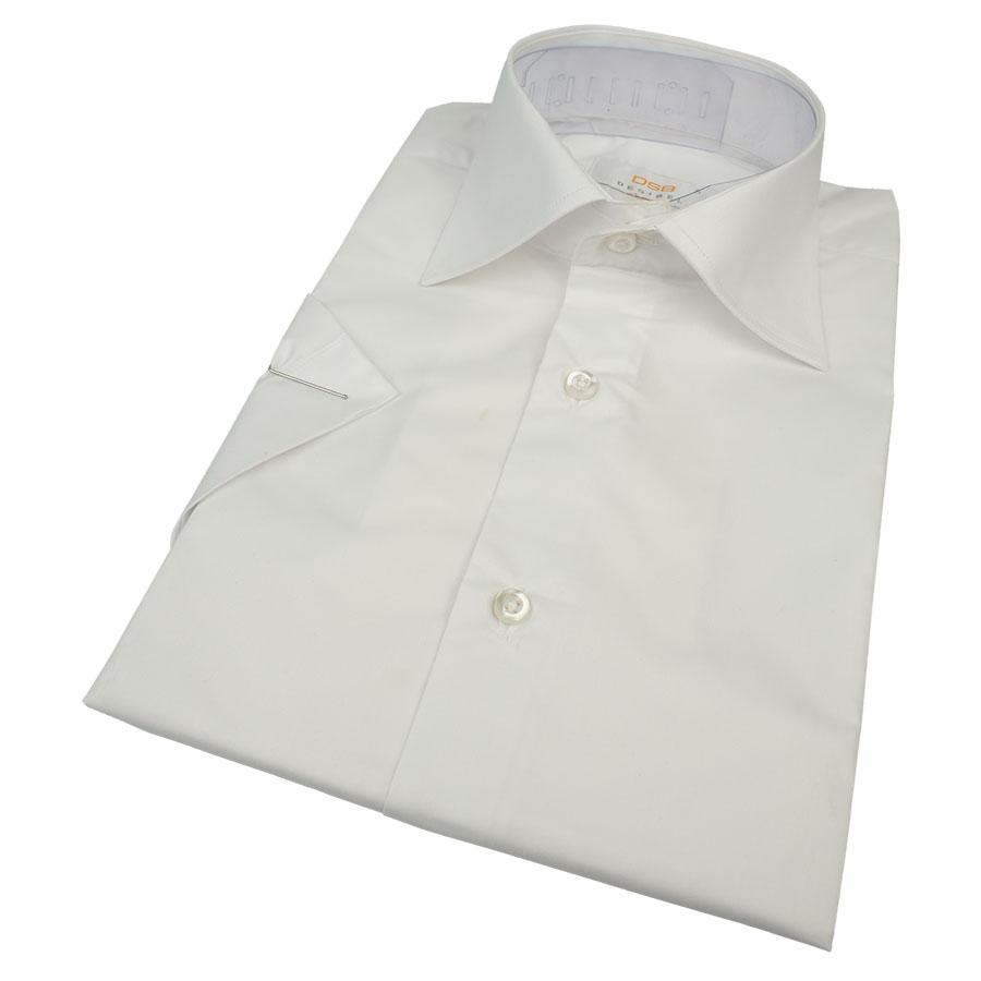 Чоловіча приталена сорочка Desibel WHITE Slim K білого кольору, фото 1