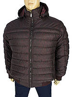 Стильна чоловіча зимова куртка Dekons 1480 Bordo великого розміру