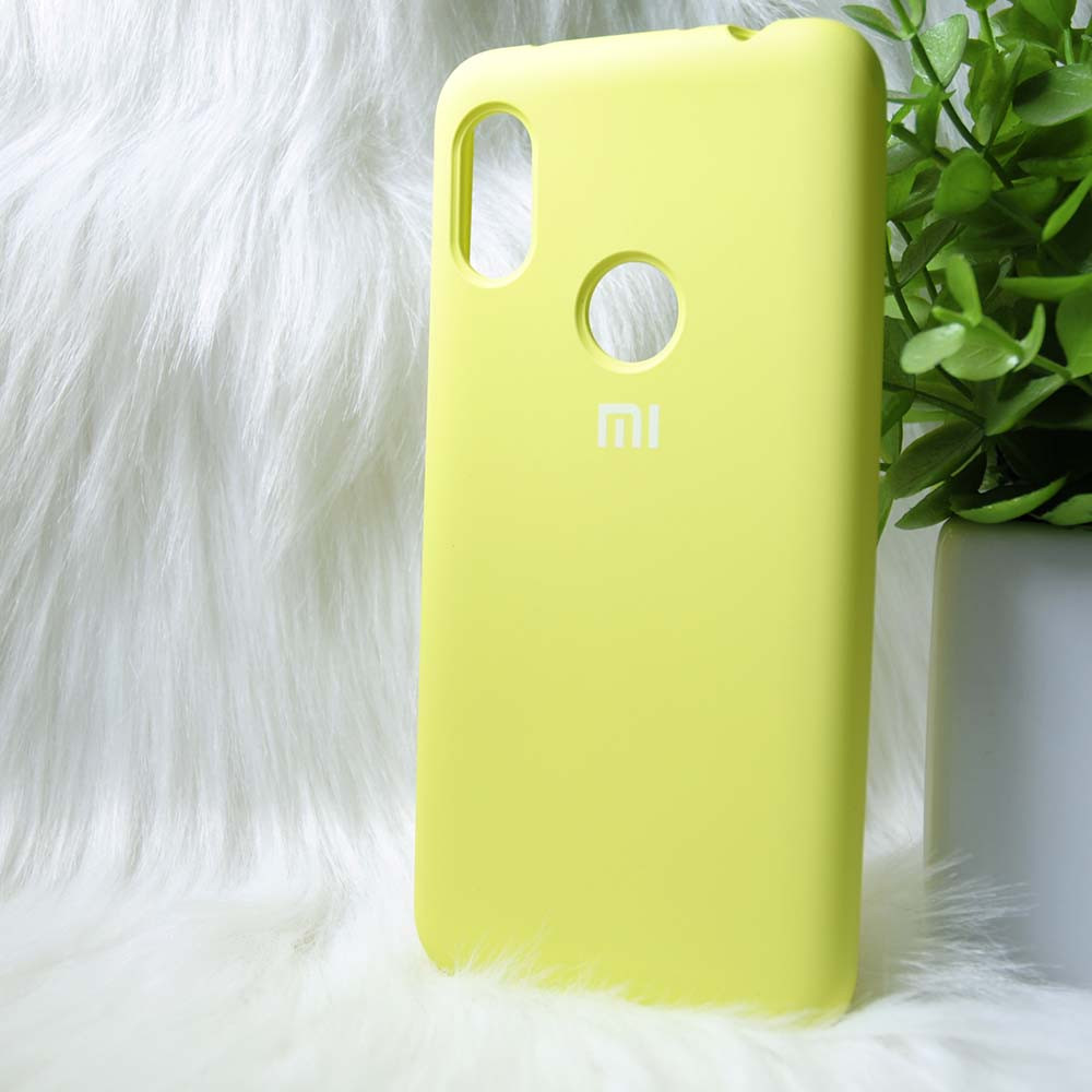 Силіконовий чохол Original Silicone case Xiaomi Redmi Note 6 Yellow (жовтий)