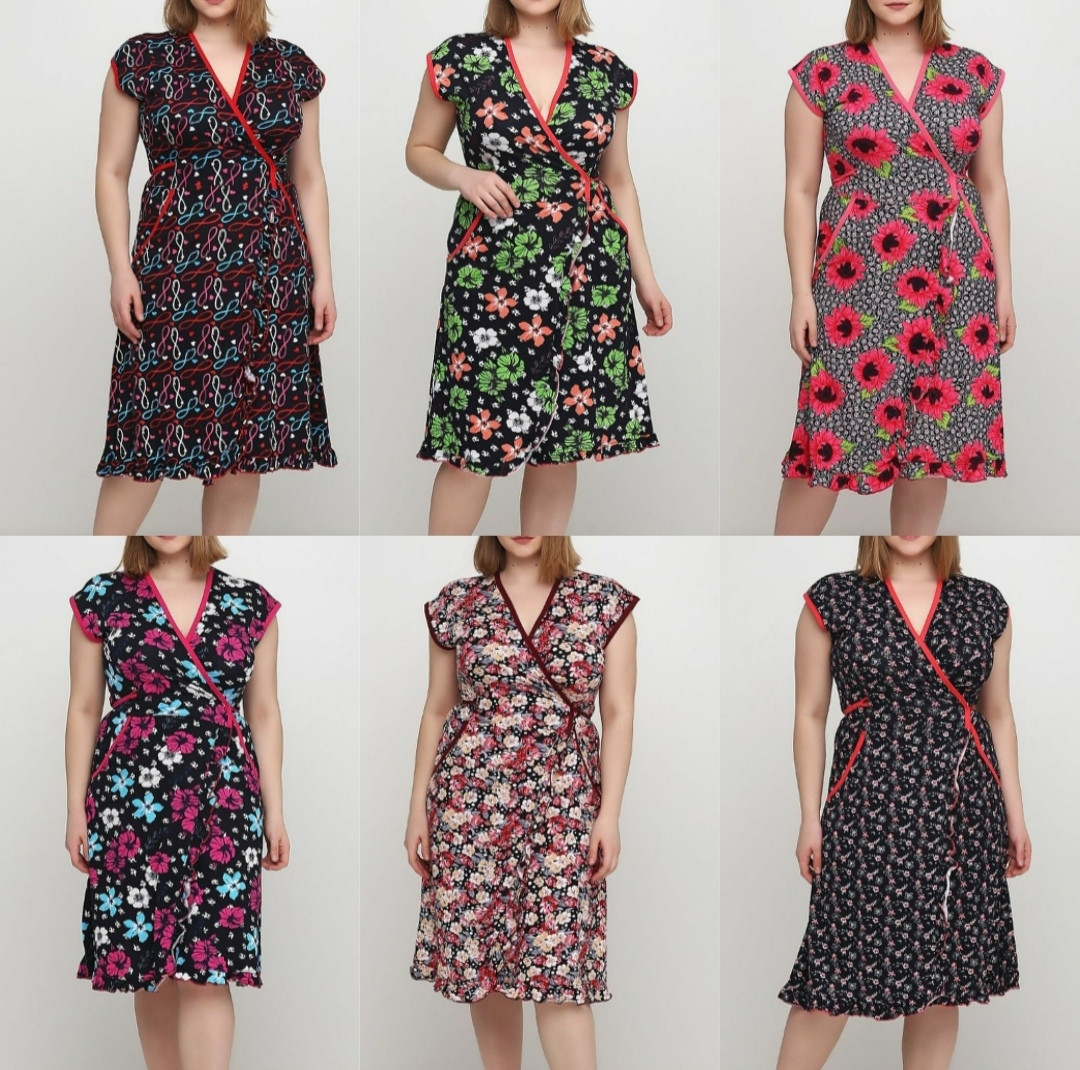 Літній жіночий халат із заходом, фото 1