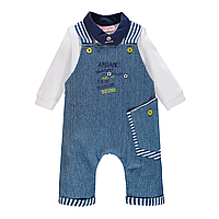 Комбінезон джинсовий з футболкою Brums 201BBEA002-289 блакитний 68-80