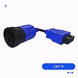 НАБІР КАБЕЛІВ ВАНТАЖНІ АВТО (повний) Pro OBD2 OBDII 10 штук, фото 5