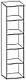 Пенал Феррара МЕБЛІ СЕРВІС (44.6х46х185.9 см) Венге темний + Ясен світлий (без стінки), фото 2