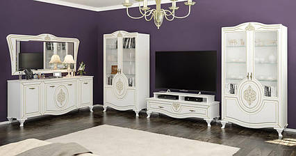 Мілан Вітальня 1 комплект Меблі Сервіс Білий