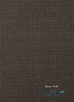 Готові рулонні штори Льон 7440 1100х1650мм (графітовий колір) з фіксацією, фото 2