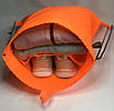 Рюкзак-мішок для змінного взуття, рюкзак-мішок для Спортивної форми, органайзер для взуття, помаранчевий, фото 2