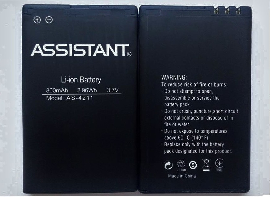 Акумулятор АКБ для Assistant AS-4211 (Nokia BL-4U) (Li-ion 3.7v 800mAh) Оригінал Китай