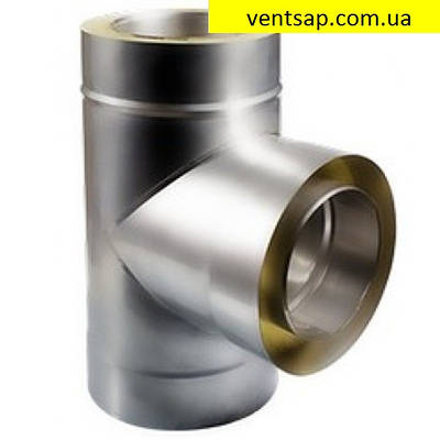 Сендвіч трійник для димоходу 90 градусів