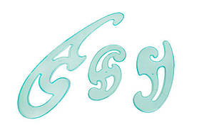 Набір лекал із 3 шт Form One F1-033 KNZ