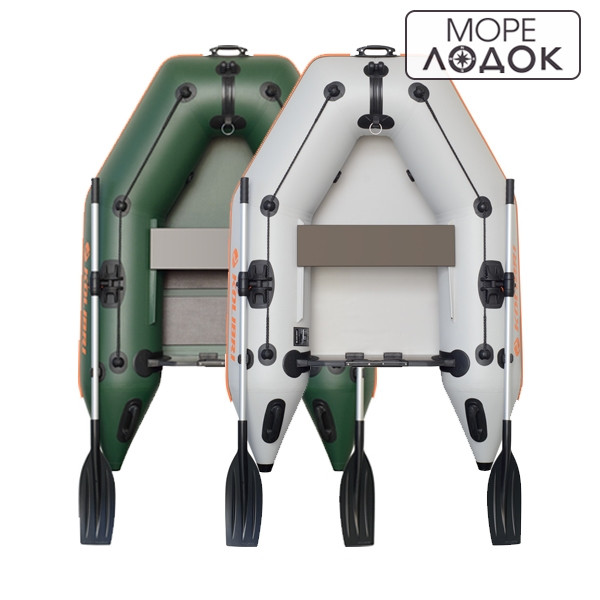 Човен під мотор Колібрі КМ-200 світло-сіра, без настилу, фото 1