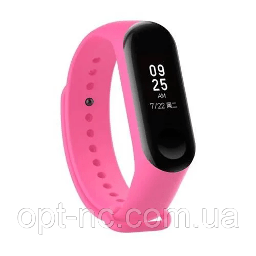 Ремінець на фітнес браслет Xiaomi Mi Band 3/4 M3/М4 Рожевий