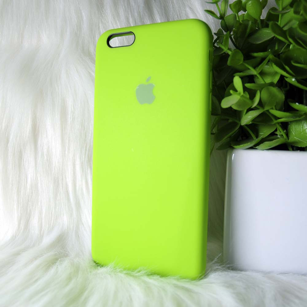 Чохол силіконовий для Айфон 6+ / Iphone 6s plus зелений "Original Silicone case", фото 1