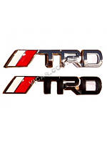 Наклейка TRD металлическая