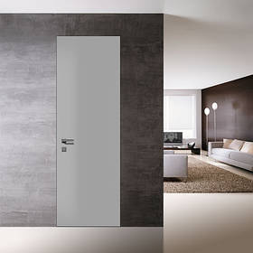 Двері прихованого монтажу RAL9003 зовнішні/дзеркало всередині, відкр. внутрішнє