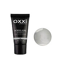 Акрил-гель Oxxi Professional Acryl Gel 01 прозорий, 30 мл