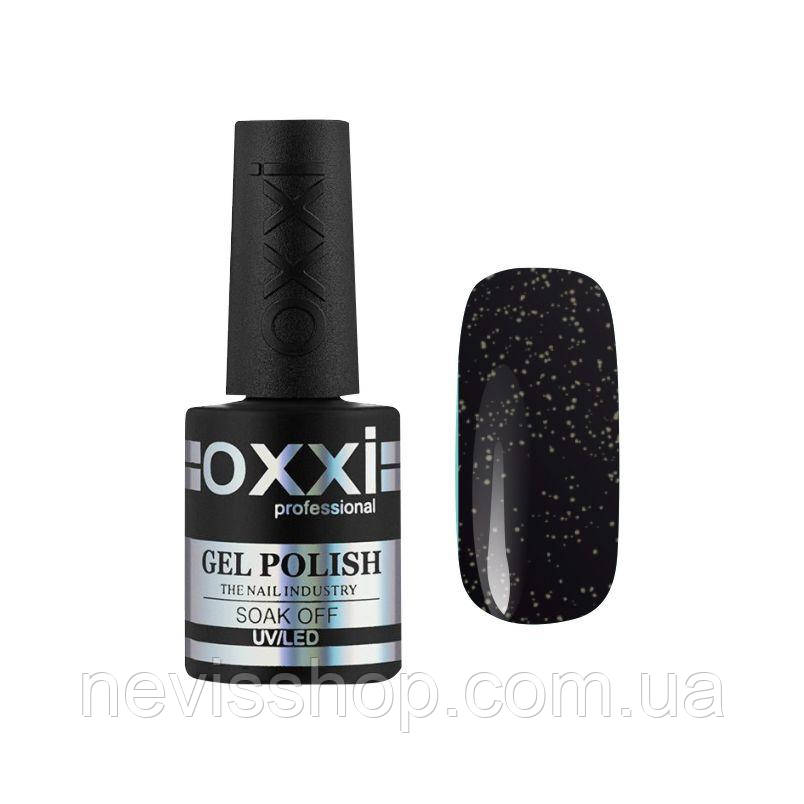 Гель-лак для нігтів Oxxxi Professional 239 чорний з червоним і зеленим мікробельським,10 мл