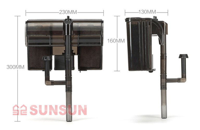 Навісний фільтр SunSun Hbl-701 для акваріума 100-120 л