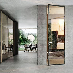 Двері прихованого монтажу дзеркало з 2 сторін відкр. внутрішнє