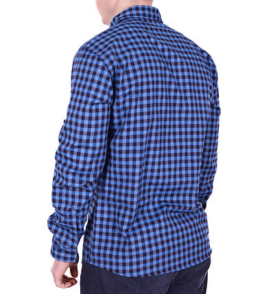 Сорочка батал Rigans турція b0118/5 темно-синя 5XL, фото 2