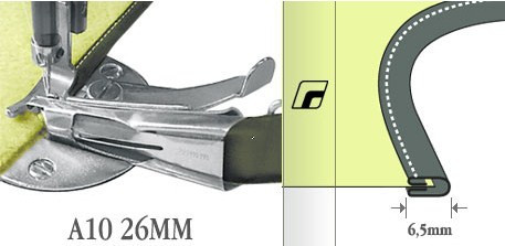 Окантувач A10/S60 26mm 1" Wayken у 4 складання