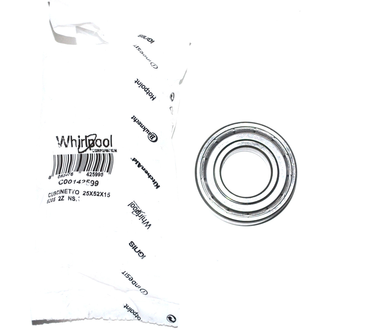 Підшипник для пральної машинки Iskra PPL 6205-2Z (6205) 25mm*52mm*15mm (Польща)