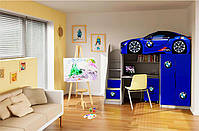 Дитяче ліжко-кімната Bed-Room No1 BMW синє, спальне місце 1700х800 мм, фото 9