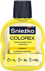 Барвник Sniezka COLOREX №12 (сонячно-жовтий) пігментний концентрат 100мл