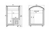 Морозильна скриня JUKA M100V прикасовий із вигнутим склом, 158 л, фото 7