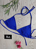 Ліф синій купальний жіночий без чашок (чашки окремою позицією) серії PALERMO