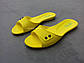 Жіночі шльопанці жовті гумові тапочки 36 р, фото 3