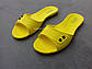 Жіночі шльопанці жовті гумові тапочки 36 р, фото 2