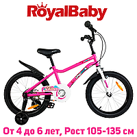 Детский двухколесный велосипед для девочки RoyalBaby Chipmunk MK 16", OFFICIAL UA, розовый