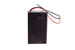 Касета для батарейки 3 ААА закритий, 65x38x15,5 з дротом 15 см