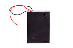 Касета для батарейки 3 ААА закрита, 69x48x19 з дротом 15 см