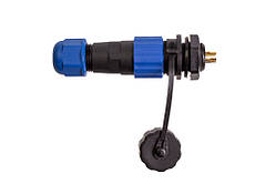 Комплект роз'ємів герметичних 13 мм. 4pin. (шт. кабельний — гн. монтажний)