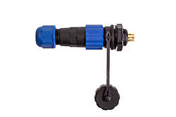 Комплект роз'ємів герметичних 13 мм. 6pin. (шт. кабельний — гн. монтажний)