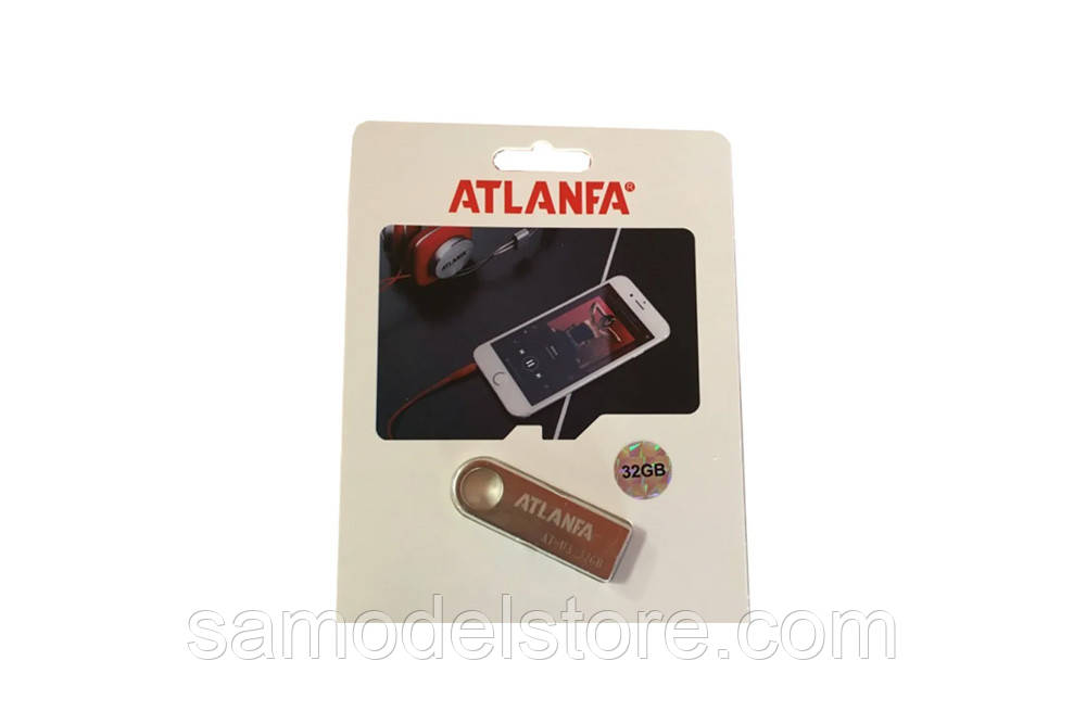 Флешпам'ять Atlanfa AT-U3 4Gb з отвором для ключів