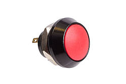 Кнопка 2 контакту IP68, без фіксації метал, червона